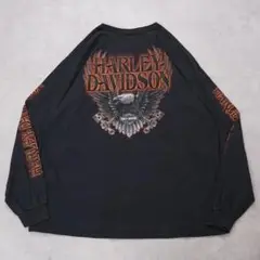 ハーレーダビッドソン ロンT Tシャツ ブラバド 鷲 ロゴ XL 黒 14795