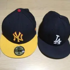 New Era 59FIFTY キャップ 黒/黄色 サイズ8