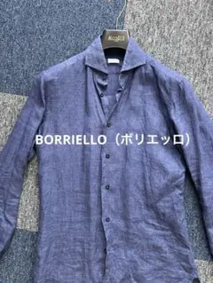 【美品】BORRIELLO (ボリエッロ)リネンシャツ38 M相当
