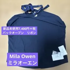 Mila Owenネイビーバックオープンリボントップス新品7,400円+税