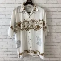 7.7 t401 koko アロハシャツ 半袖 フラワーモチーフ　花柄