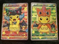 ⭐︎ポンチョを着たピカチュウ⭐︎リザードン2種セット／盗難防止用カード