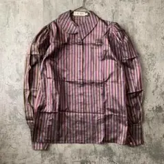 【ESCADA】エスカーダ(S)パフスリーブ ブラウス シルク ヴィンテージ