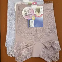 風花Mサイズレース付き1分丈ショーツ 2枚セットGSIクレオス
