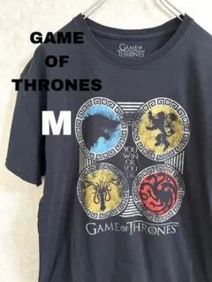 古着　ゲームオブスローンズ　Tシャツ　半袖　M 海外ドラマ　黒　ブラック