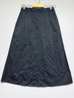 サマンサモスモス　極美品　黒 フレアロングスカート　綿100% Fサイズ