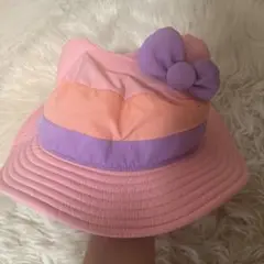 ユニバ購入Hello Kitty バケットハット リボン付き