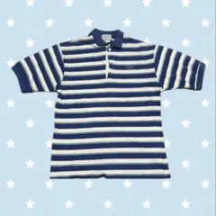 【80's】IZOD LACOSTE 半袖ポロシャツ ボーダー アメリカ製