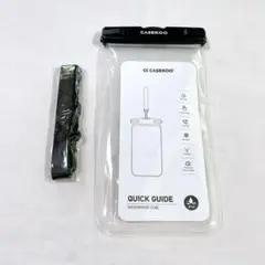 スマホ 防水ケース 完全防水 水に浮く クリア 顔認証 お風呂 黒