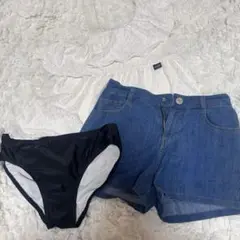 JENNILOVE 水着 ワンショルダー3点セット 160cm