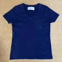 AKM タグ付きポケット Tシャツ 紺M レア