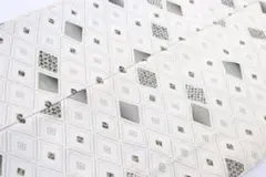 【小紋】しつけ糸有 たくさんのひし形