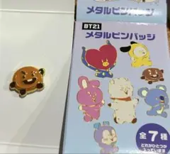 BT21 メタルピンバッジ　ランダムピンズ（SHOOKY シューキー）