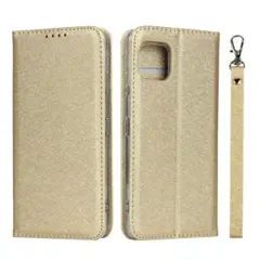AQUOS sense4 SH-41A SH-M15 ケース 手帳型 ゴールド