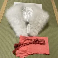 ファー ショール 新品 帯揚げ帯締め 3点セット 振袖 成人式