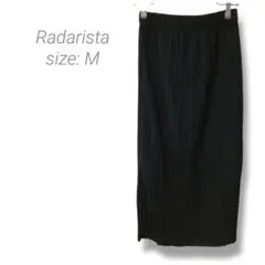 【しまむら】Radarista プリーツタイトスカート ブラック ロング ゴム