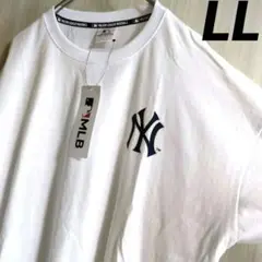 ヤンキース　MLB　チームロゴ　　バックプリント　tシャツ LL 半袖