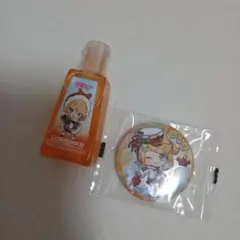鏡音リン　雪ミク　2022　フレグランスハンドジェル　缶バッジ