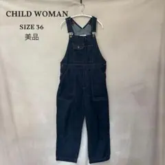 美品 CHILD WOMAN デニムサロペット オーバーオール 36