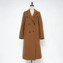 美品 STUDIOUS ダブルチェスターコート ウール Aライン 1*YC131