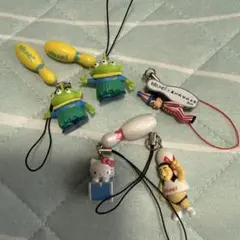 ROUND1 キャラクター ストラップセット　5個セット
