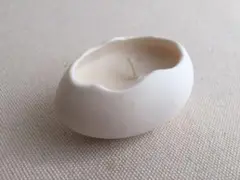 新品　未使用　キャンドル　陶器　EGG型