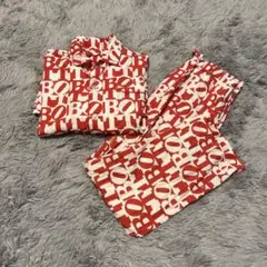 BOTT 総柄パジャマ　赤　Lサイズ