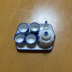 ミニチュア ティーセット 青い花模様