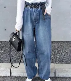 しまむら　aya コラボ　デニムパンツ