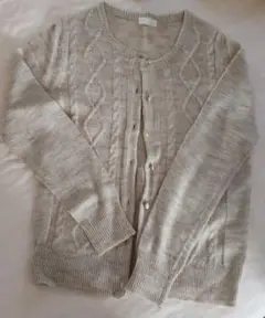 アルパカ混カーディガン