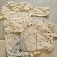 カバーオール　50-60センチ 2枚セット