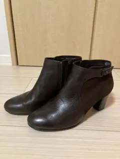 ing ショートブーツ ダークブラウン