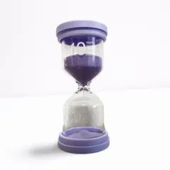 【美品】10分 砂時計（パープル）