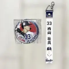 ヤクルトスワローズ　内山壮真選手　マッチデーボンフィン　缶バッジ