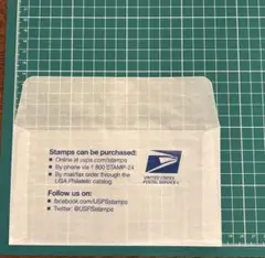100枚　USPS アメリカ　郵便局　封筒　切手用　グラシン紙 100枚 USPS アメリカ 郵便局 封筒 切手用 グラシン紙