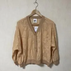 scolar スカラー オリジナルキノコ柄レースカーディガン　サイズM 新品