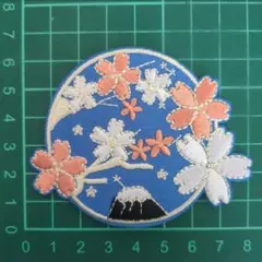 富士山 桜 日本 JAPAN アイロンワッペン