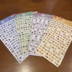 ダイソーシールまとめ売り 4色×2枚