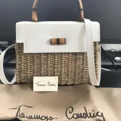 トマソカンドリア 極美品 2way ハンド ショルダー カゴ バッグ TOMMASO CANDRIA トマソカンドリア カゴバッグ 114 レディース