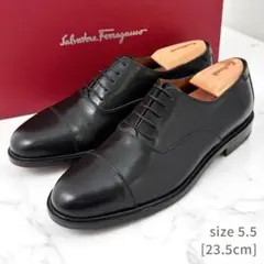 定価12万【極美品】 フェラガモ ビジネスシューズ ストレートチップ 内羽根 黒