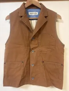 RUGGED FACTORY ラギッドファクトリー ワークベスト ブラウンM