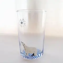 ハンドメイド　シロクマのグラス