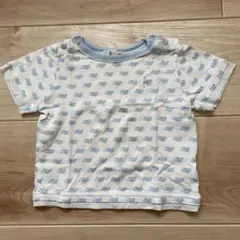 組曲　小鳥プリント Tシャツ 70〜80cm