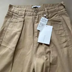Classical Elf ハイウェストタックパンツ　ベージュ　L 新品未使用