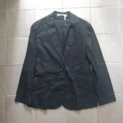 セオリーリュクス リネン ジャケット ネイビー