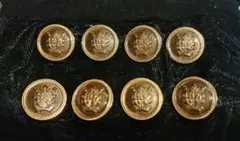 美品　メタル　ボタン　ゴールド　約2.1cm×8個セット