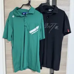 DESCENTE GOLF ポロシャツ 　M,L 2枚セット