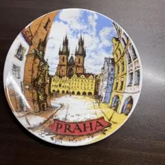 プラハ風景陶磁器皿