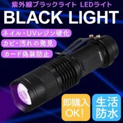 ブラックライト LED 紫外線 小型 レジン UV ネイル 365nm