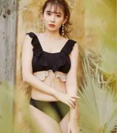 【送料込】Her lip to Two Tone Frill Swimwear
